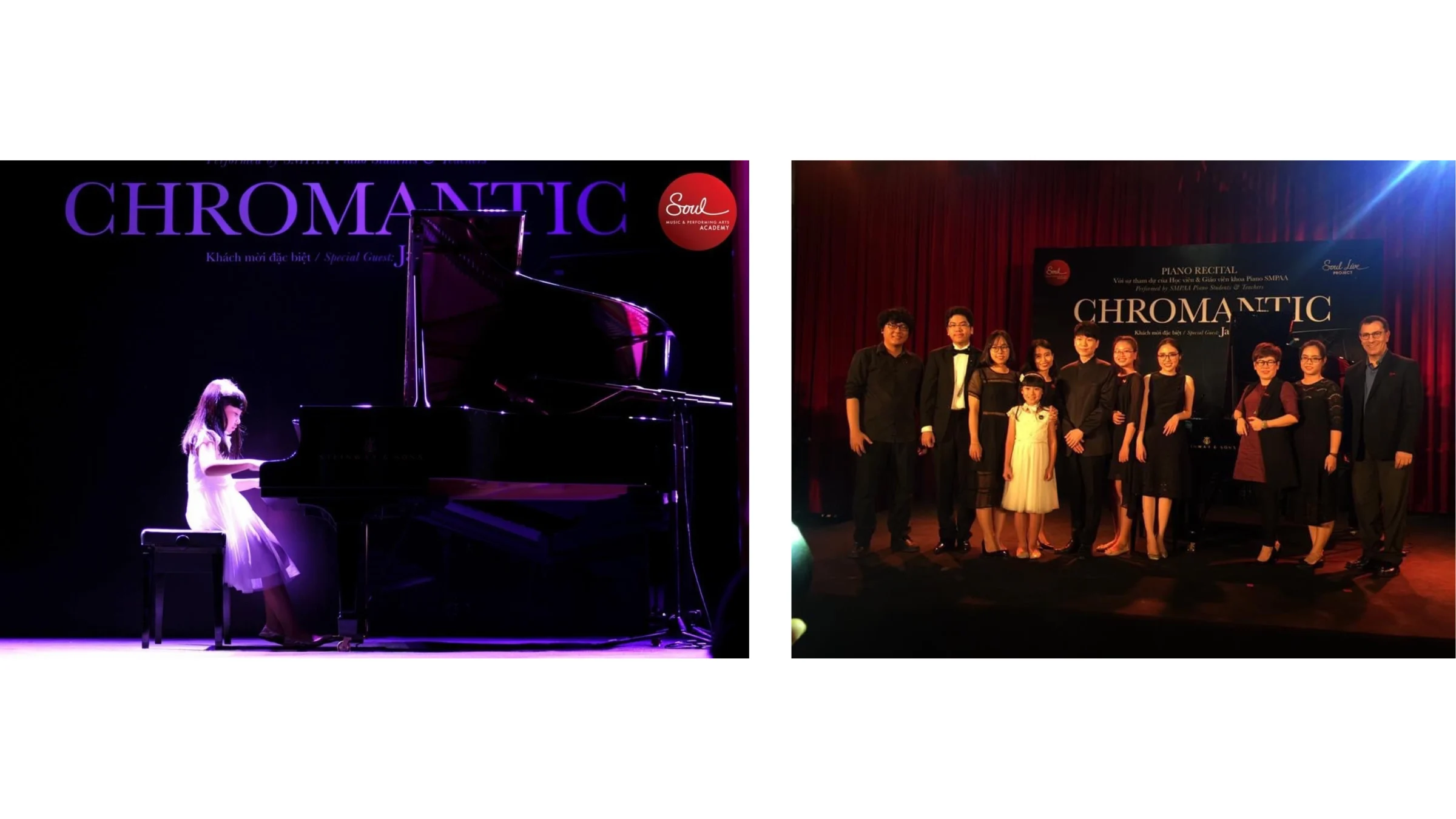 Dolly performed in a piano concert with Steinway Artist, JASON BAE