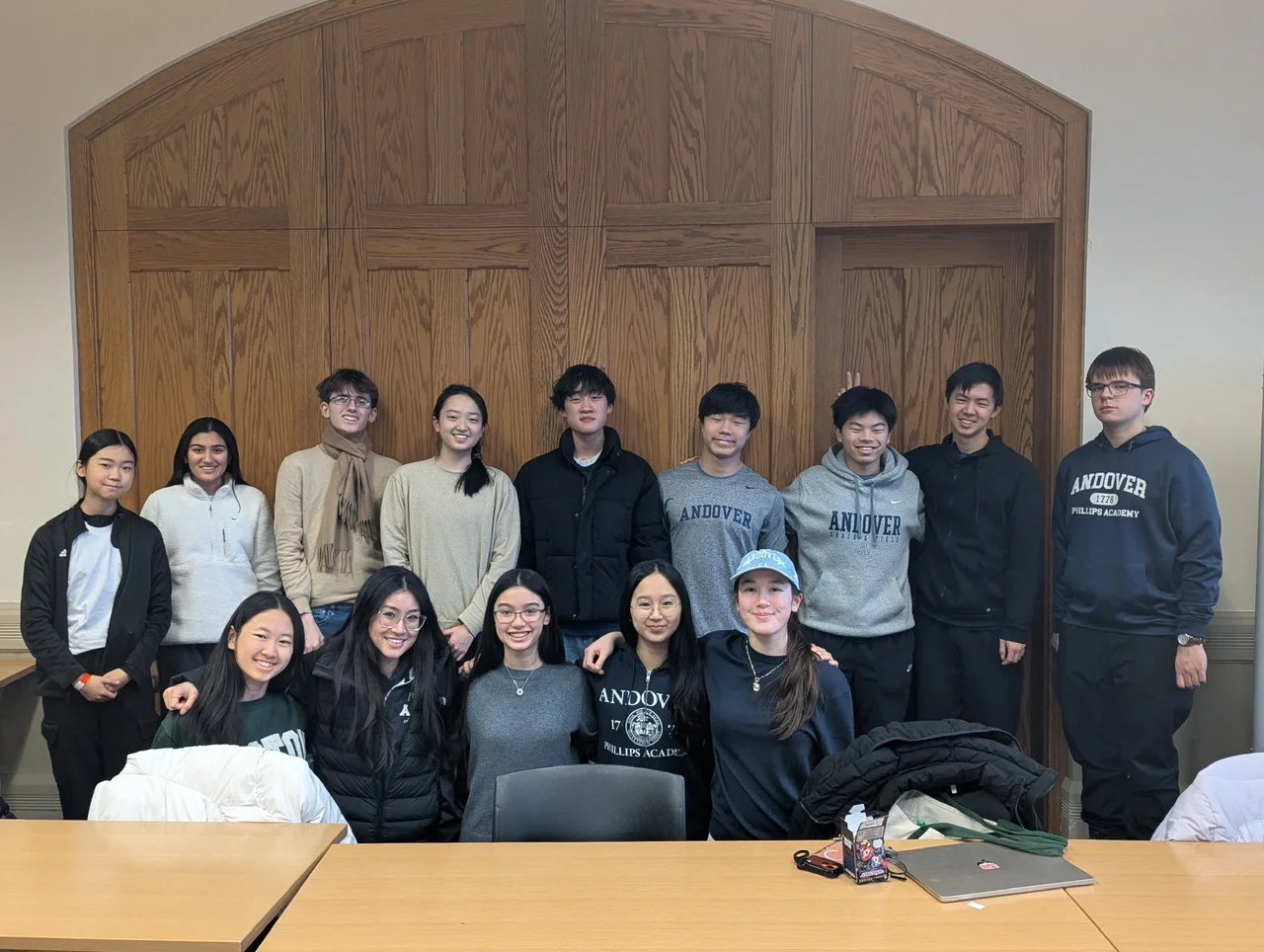 Members of the Science Olympiad Club at Phillips Academy
