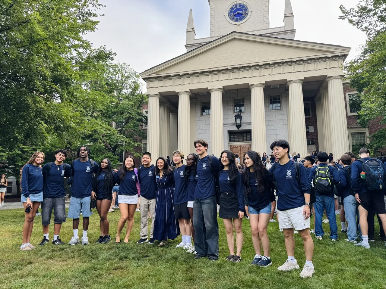 Dolly and classmates together at Vista Walk