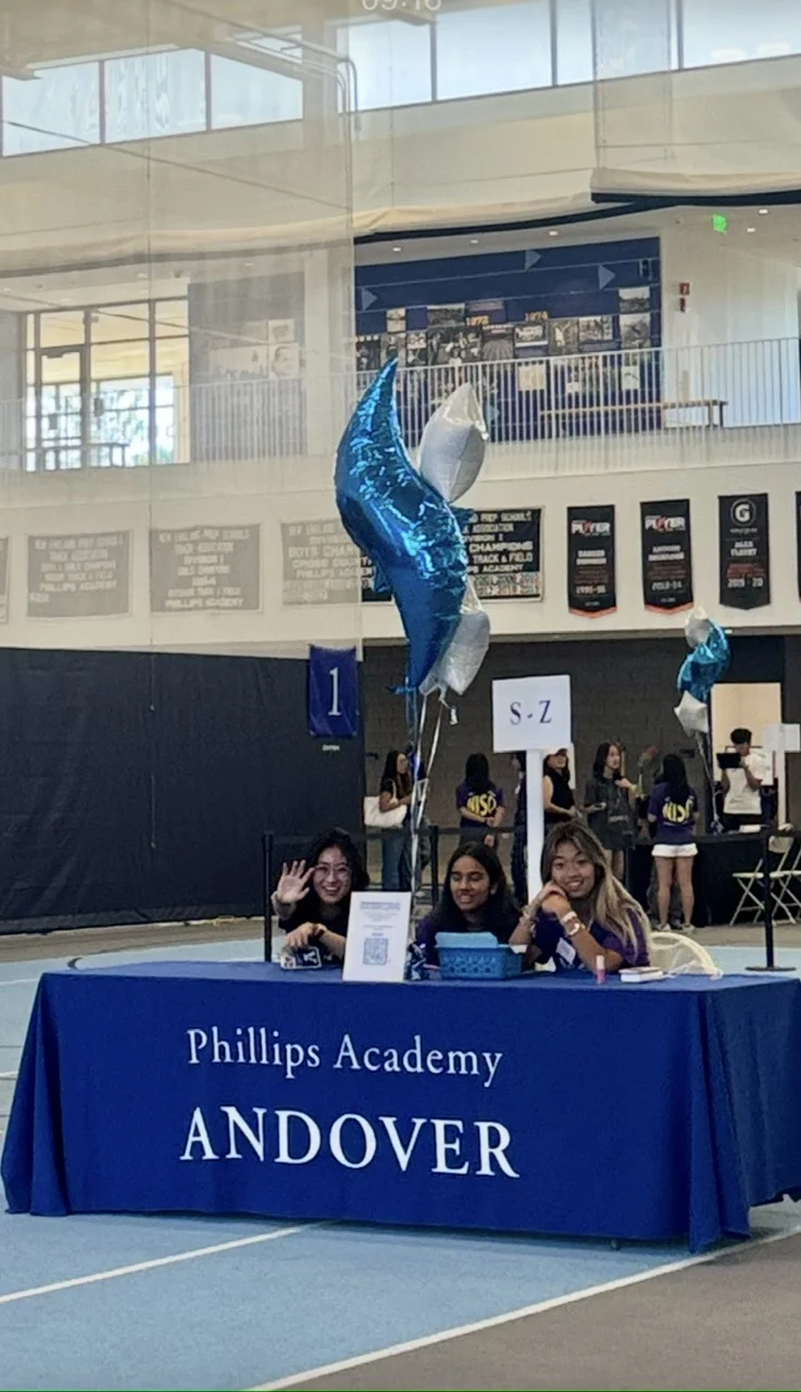 Students at the Phillips Academy welcome event in 2025
