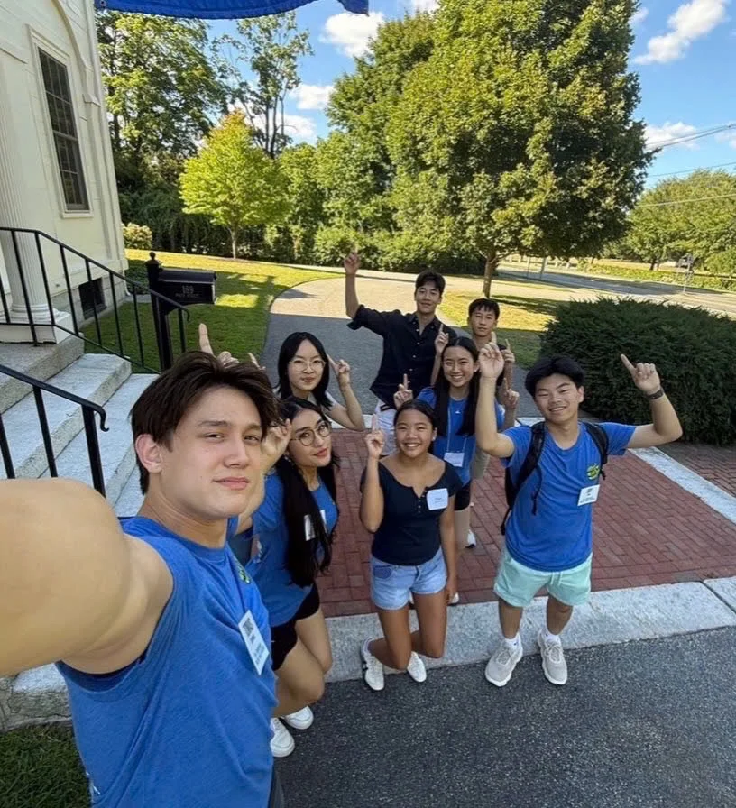 Dolly with World Partner students at Phillips Academy in 2026